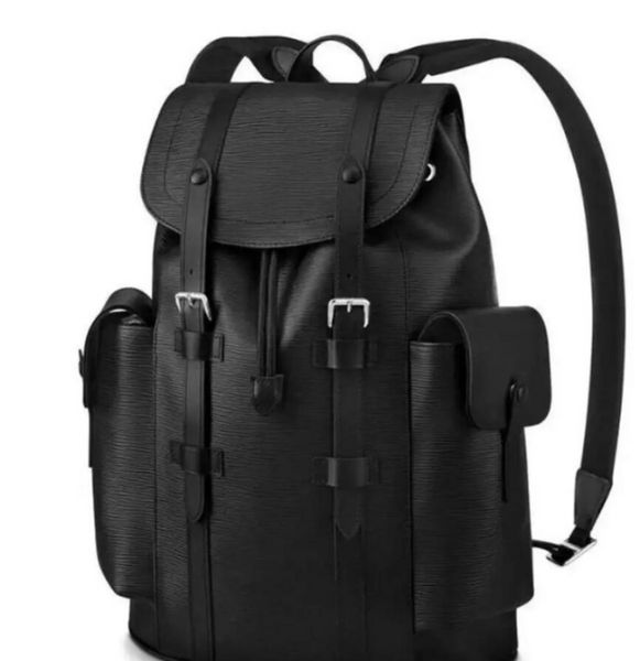 Tasarımcı sırt çantası omuz çantaları unisex klasik çanta siyah arka paket üçgen işareti fermuar yaratıcı 118
