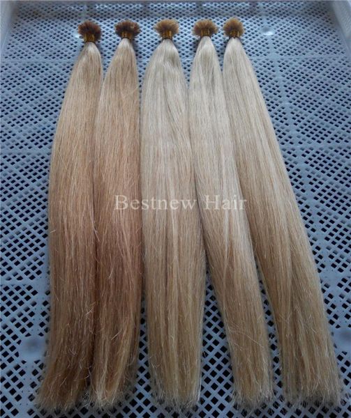 Lummy Keratin -Nagel u Tipps Indian Remy Hair Extensions 18quot20quot22quot24quot 27 Honigblond und 613 Bleichmittel Blonde Stra6502538