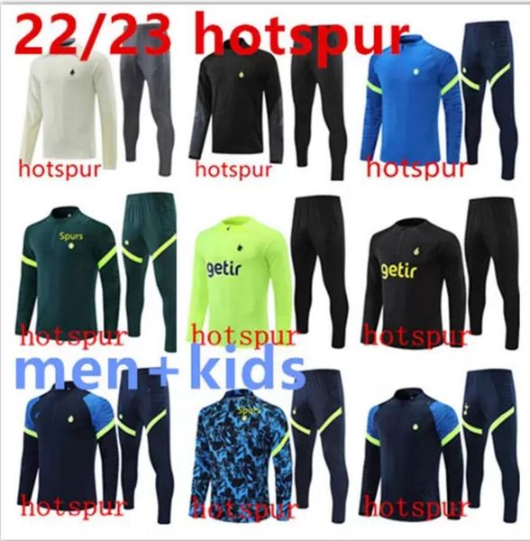 Hot Spurs Fußball-Trainingsanzug 22 23 DELE SON Tottenham Fußballtrikots HAM BALE KANE HOJBJERG BERGWIJN LO CELSO Männer Kinder Kit Hemden Langarm-Trainingsanzug Chandal 666