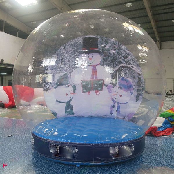 2022 New Xmas decoração de neve bola de neve 3m Tamanho humano Snow Globe Photo Booth Cenário personalizado PARTE CELE CLARO DOME