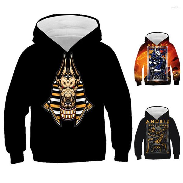 Hoodies masculinos 2022 Egito Faraó Anubis Faça Moda Longa Mangas Longo 3D Men Sweothirts Mulheres Top Unissex Jacket