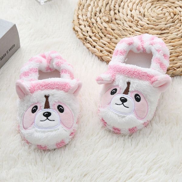 Slipper Kids Boys Girls Slippers Cartoon Cat Plush Home Shoes для детей зимняя крытая спальня детская детская хлопок L221121