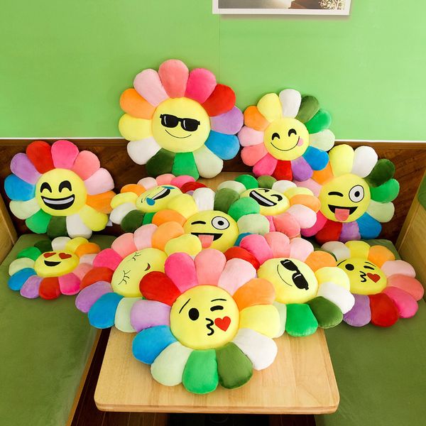 Novo 40 cm Cute Creative Solar Flowers Plush Toys travesseiro macio sofá tape