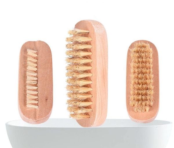 Pincel de miúda de malha de madeira malha de massagem Bristle Brush