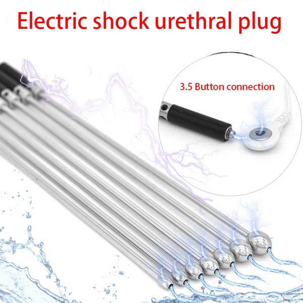 Giocattoli per adulti Electro Shock Catetere uretrale Metallo cavo Dilatatore del pene Spina dell'uretra Stimolazione elettrica SM Accessorio Sesso per uomini 221121