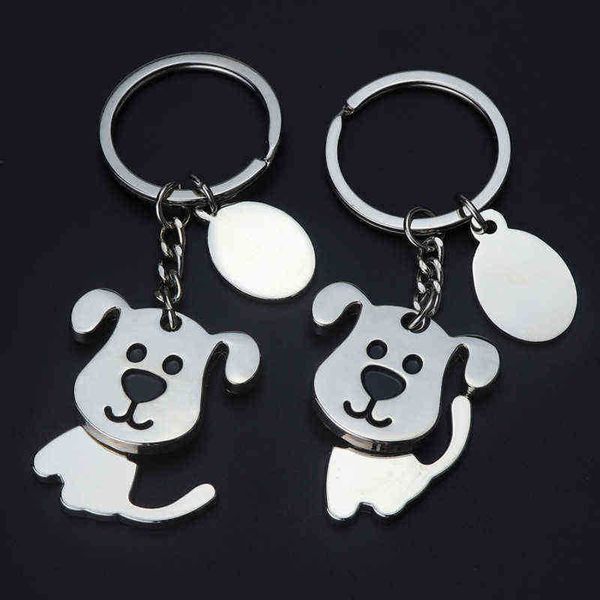 Keychains Fashion Metal Keychain 360-Grad Shaking Head Cat Dog Hündin Charms Cute Keyring Haustierliebhaber Bag Ornamente Schmuck Geschenk T220909