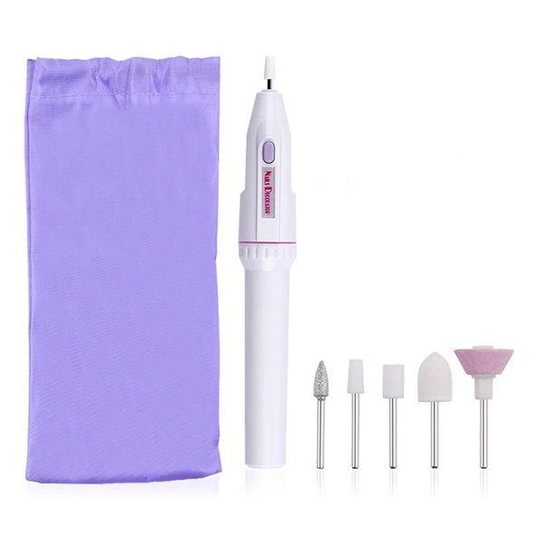 Attrezzatura per nail art 5 in 1 MINI trapano elettrico professionale per unghie Kit manicure pedicure levigatura lucidatura lucidatore per unghie