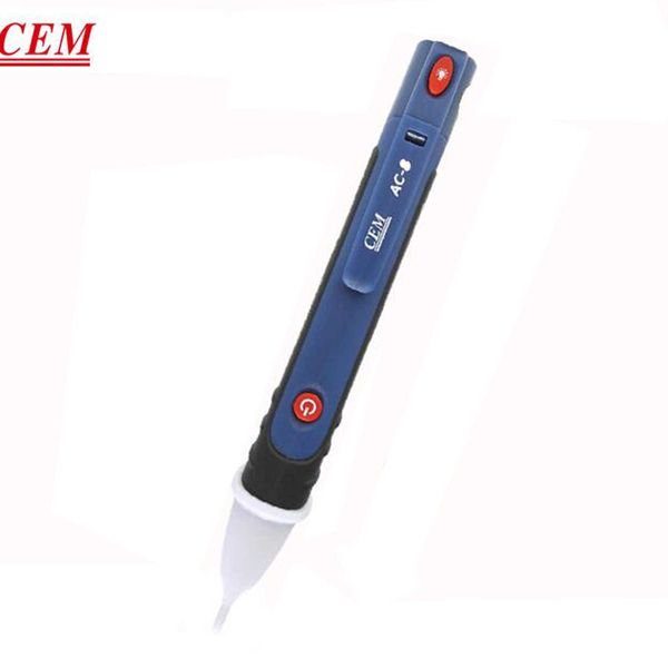 CEM AC-8 AC-10 Pen do teste eletrônico de teste de caneta de caneta de caneta de caneta de caneta com função de autoteste de autoteste Testador de tensão CA LED Novo.