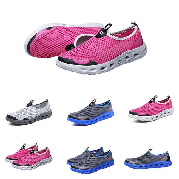 Günstige Plattform-Damen-atmungsaktive Netzschuhe, Bule, rosa, grau, weiß, gelb, Laufschuhe, Herren-Designer-Sport-Turnschuhe, 35–41