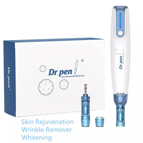 Wireless derma caneta poderosa Ultima A9 Microneedle dermapen dermastamp meso 12 agulhas Dr.Pen Sistema de terapia de microneedling de cartucho substituível