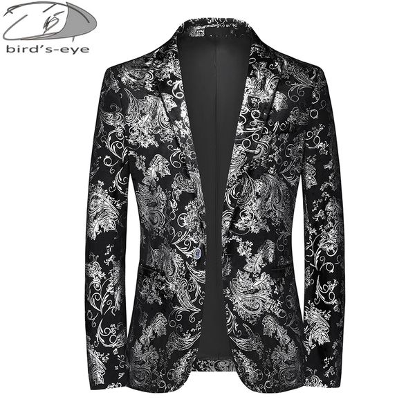 Herrenanzüge Blazer Herbst/Winter Jacke Klassische Blumendruck Mäntel Bankett Sänger Bühne Host Abendkleid Männlich Slim Fit Blazer 221121