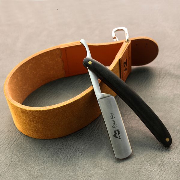 Razoras Blades River Lago Barbeiro Couro Strop Strright Strright Razor Shaving Knife Sharping Strop Belt Beard Mustahce Ferramenta de barbear Razor 221119