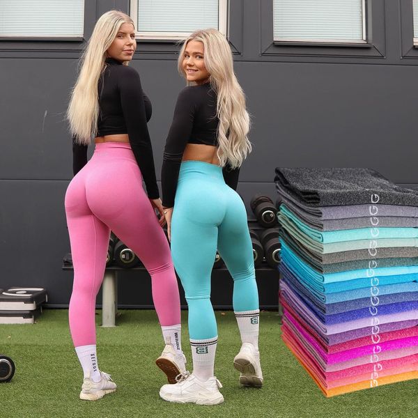 Frauen Leggings Lycra NVG Kontur Nahtloses Training Yoga Hosen Jogging Wanderfassen Outfits Strumpfhose Fitnessstudio Sport tragen Großhandel 221121