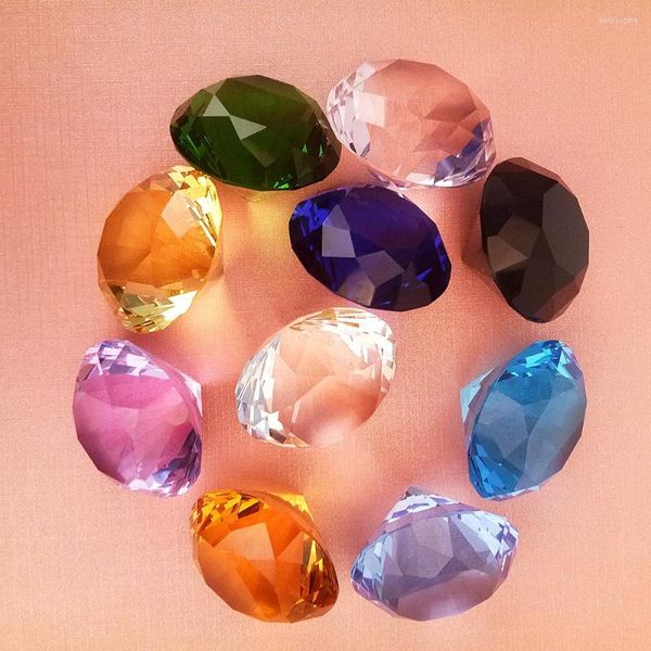 Lampadario cristallo lussuoso lussuoso 30mm/40mm 1pc k9 diamante moderno decorazione colorata accessori fai da te