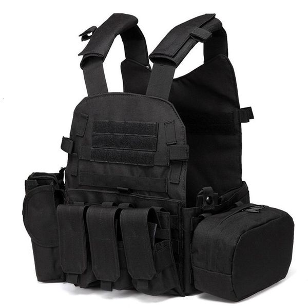 Coletes masculinos 6094 Tactical Molle Militar Combate Treinamento de Treinamento Corporal Armadura ao ar livre Airsoft Sport Protection 221121