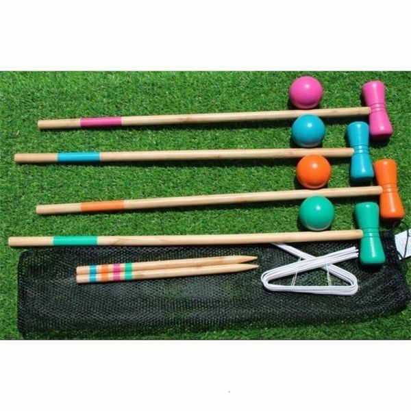 Bolas de golfe ao ar livre esporte portão bola croquet croguet diâmetro 7cm 1 conjunto para 4 jogadores 221121