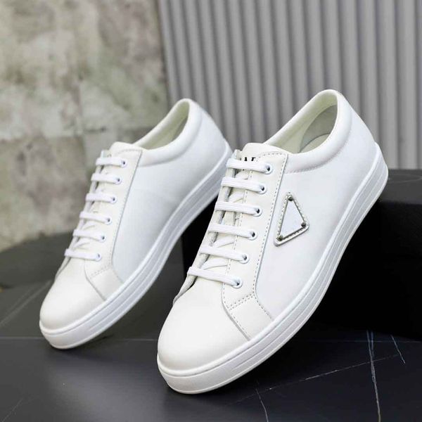 Deluxe Design Triangle Men's Slsports Sapatos Eather Branco Black Casual Caminhada EU38-46 Caixa original
