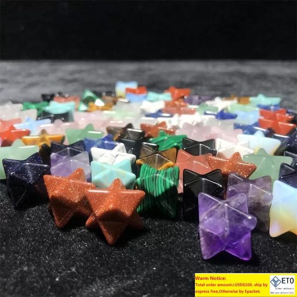 Гексаграмма гексаграмма Merkaba Qaurtz Chakra Stone Crafts Energy Healing Reiki Crystal Hand Play Home Cone
