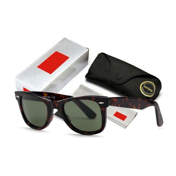 Gläser Bay Ban Designer Sonnenbrille 2024 Polarisierte Retro Wayfarer Sonnenbrille Männer Sonnenbrille Vintage Unisex Schwarzes Objektiv UV400 715