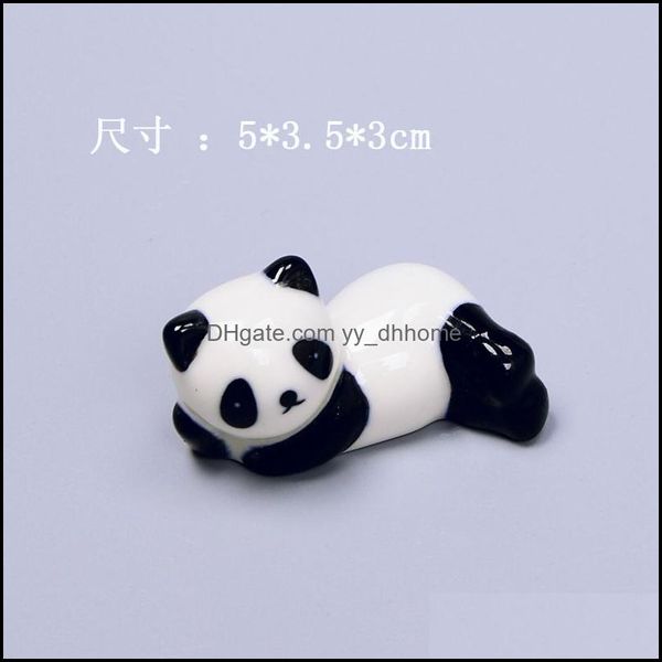 Andere Küche Lagerung Organisation Panda Essstäbchen Rest Cartoon Keramik Essstäbchen Halter Lagerung Tier Restaurant Geschirr Drop Dhu9R