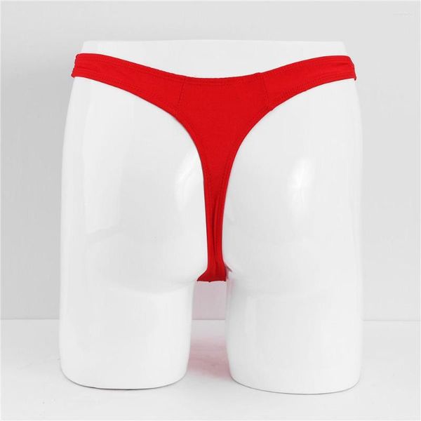 Unterwäsche Luxus-Männer zu unterdügen Männer sexy Tanga Bikini Brief G-String Short Low Rise Soild T-Back Slips Seamless Hohlloch exponierte Hintern Kecks Tanga KXNH