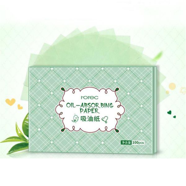 Tissue 100er-Pack Papiere Make-up-Reinigungsöl absorbierendes Gesichtspapier absorbieren Blotting-Reinigungswerkzeug Grüner Tee-Geruch 221121
