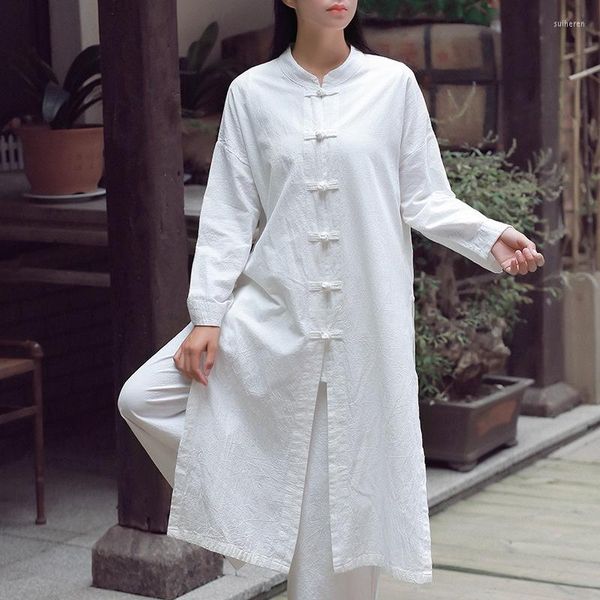 Ethnische Kleidung Traditionelle chinesische Bluse Damen Meditation Kungfu Online-Shop Shanghai Tang Hanfu Damen Tops 4673