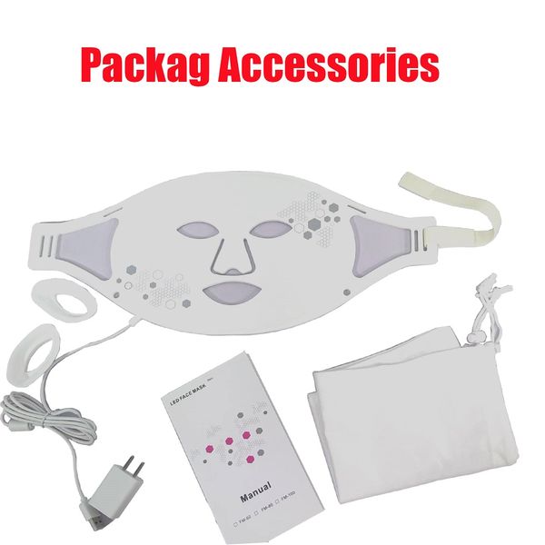 Home Skin Revitalization Maschera facciale LED wireless a 4 colori con PDT a luce rossa per il massimo della bellezza