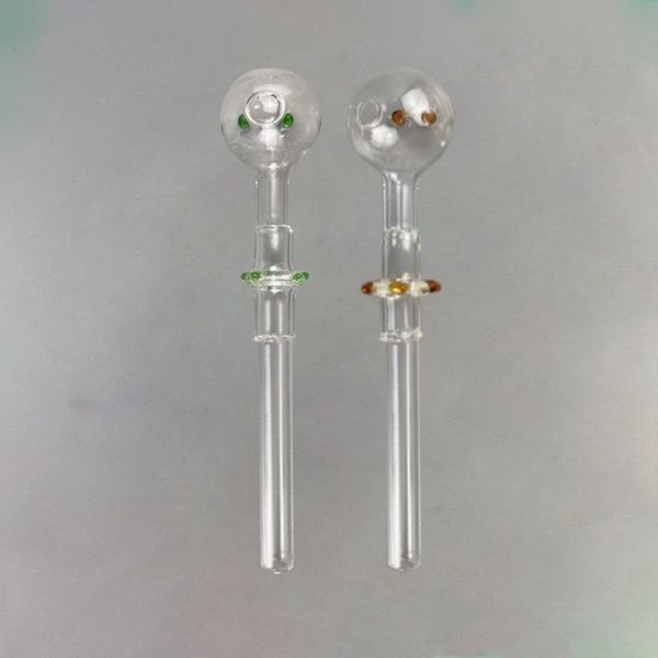 Ganze Glas Rauchen Bubbler Dab Öl Brenner Rohre Wasser Filter Bubbler Brenner Gerade Hand Wachs Rohr Neue Design Stehen Halten