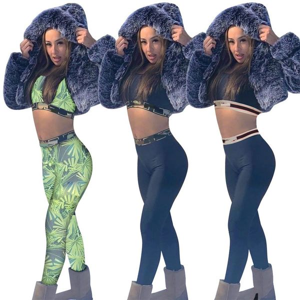 2024 Designer Brand Women Tracksuits Pantaloni da due pezzi Set di sudoratori senza maniche Tops Tops Tops Kegings Abito da yoga Sport Abbigliamento Summer Autunno Autunno 9011-6