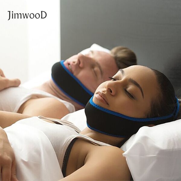 Roncando cessação Jimwood Face Lift Tool Anti Snore Chin Strap Care Sleep Stop Stoping Acetor Apnea Belt For Men Mulheres Produtos 221121