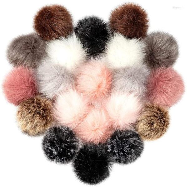 Frauen Pelz 10PCs Nachahmung Ball Farbe Wolle-ähnliche Anhänger Kleidung Zubehör DIY Pompons Künstliche Wolle