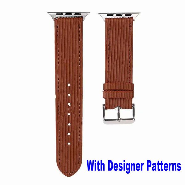 Luxo Fashion Fashion D Designer Strap for Apple Watch Band 41 42mm 44mm 45mm Mulheres Mensof Silicone Bands Substitui￧￣o Pulseiras Iwatch Series 8 7 6 5 4 3 2 1 SE