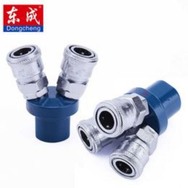 Dongcheng Tracheal Joint Air Quick Coupler 5x8mm Pneumatic Fast Adapter Interno Esterno Filo Connessione rapida 2/3-Pass Quick-Coupler