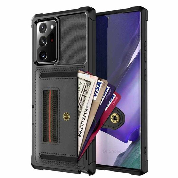 Samsung Pocket Case tam koruma kartı cep telefonu çantası247Z Galaxy Not 20 S21 Ultra 10 9 S9 S20 S10 Plus S 21