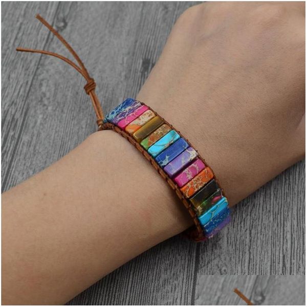 Favore di partito Perline a strato singolo Bracciale resistente alla fatica Bracciale da donna e da uomo Anello a mano Agata Più colore Creativo 21 5Lw C1 Drop Deliv Dh8S3