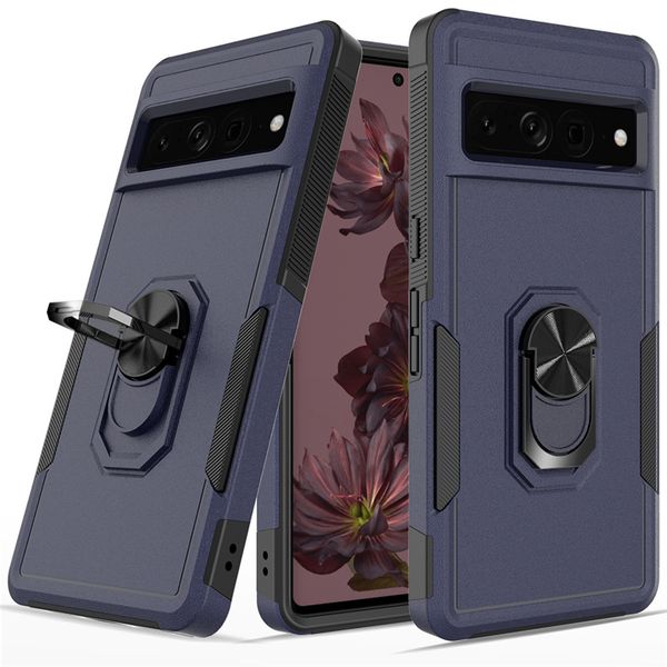 Для Google Pixel 6A 7 Pro Case с кольцевой подставкой для магнитной ударной бамперной бамперной амортизатором.