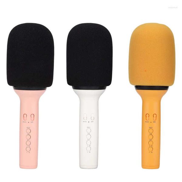 Mikrofone Bluetooth-Karaoke-Mikrofon, multifunktionales, tragbares, kabelloses Handlautsprecher-Mikrofon mit LED-Licht für PC, Smartphone, Home-Party