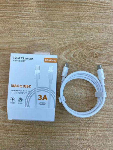 Cables de carga tipo C de cargador rápido de 1M para Google Pixel Samsung Xiaomi Huawei con caja al por menor