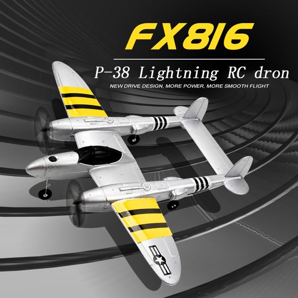 Simulators FX 816 ВИТА ВИТА ВВС P38 RC Airplane 2 4GHZ 4CH Самолет с неподвижным крылом.