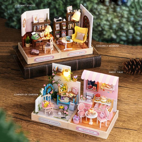 Аксессуары для кукол домика милые миниатюрные модельные наборы для сборки дети смешной образователь Diy Fun Fun Gift Kids Friend День рождения 221122