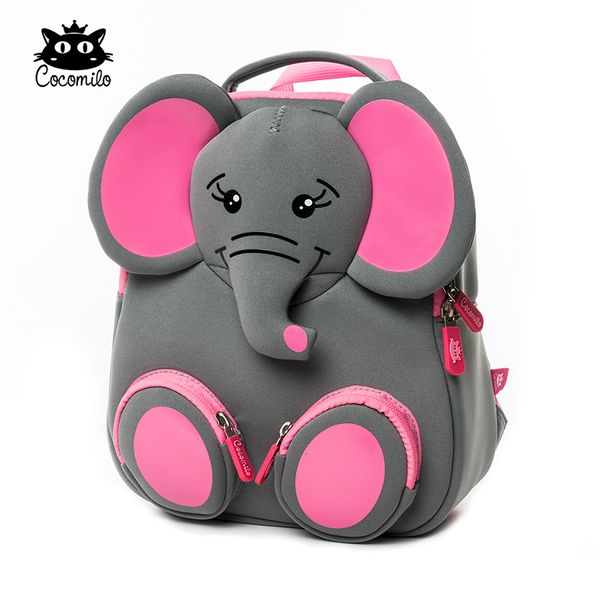 Zaini Cocomilo Borsa da scuola per bambini 3D Elefante Ragazza Ragazzo Impermeabile Animali Design Zaino Mochila Infantil Moda Bambino 221122