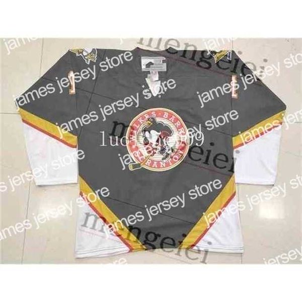 Хоккейная одежда колледжа Nik1 Customize Wilkes Barre Scranton Penguins 1 FROM DWIGHT Hockey Jersey Вышивка Сшитое любое количество и имя Трикотажные изделия