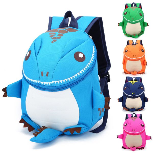 Mochilas de cartoon fofos Criança de baby baby brehness colar segurança anti-perdida walker dinossauro jardim de infância 221122