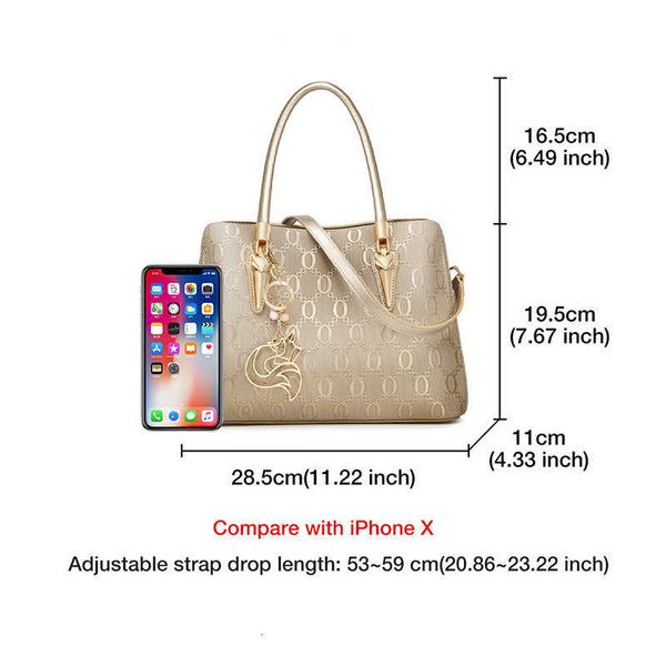 Designer-Tasche Umhängetasche FOXER Frauen für Totes Split Mode Leder Große weibliche Handtaschen Schulter Allgleiches Top-Griff-Tasche Lady Chic Geldbörse