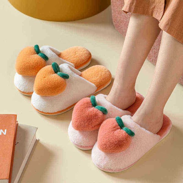 Catelas de algodão Bolsa de inverno feminino PLUSH PLUSH LOLEJAS SAPATOS DE LOOL ENTRADORES QUENTES E NÃO DESLIMENTOS J220716