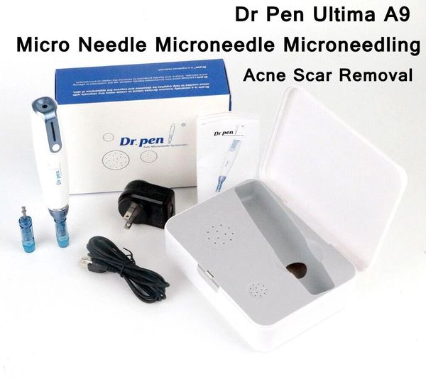 Accessori Parti Dr Pen A9 Microneedle System Wireless Auto Electric Microneedle Roller Mts Dermastamp Permanent Microblading Aghi per tatuaggio Rimozione della cicatrice dell'acne