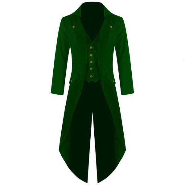 Trench da uomo xxxxxl xxxxl Taglie forti Costumi medievali Uomo Steampunk Vintage Frac Giacca Gotico vittoriano Cappotto da direttore di circo 221121