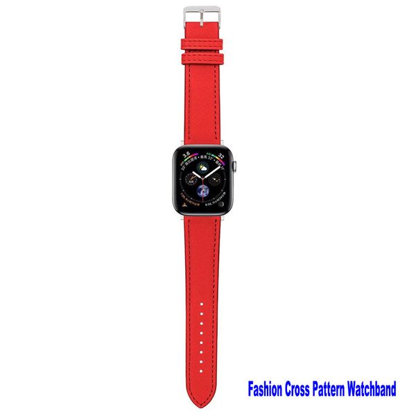 Tiras de banda de relevo de designer de moda para banda de relógio Apple 44mm 45mm 41mm 40mm 49mm 42mm 38 mm Acessórios Silicone PU Leather Leather Iwatch Series 7 SE 6 5 8 3 21 SE correia