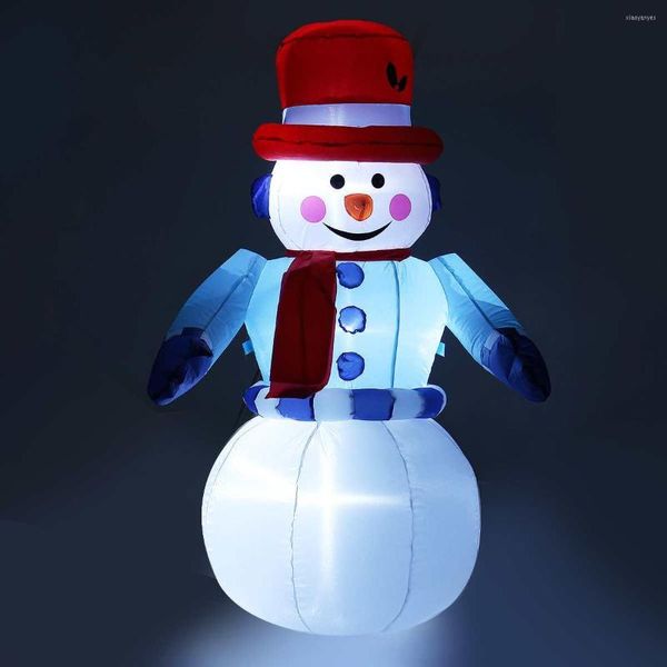 Party-Dekoration, 180 cm, Cartoon-Weihnachtsmann, LED-Licht, aufblasbares Spielzeug, Weihnachts-Requisiten, Schneemann, fröhliche Dekorationen, Luftballons